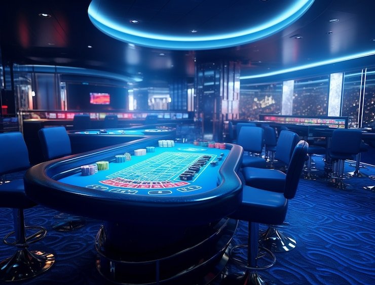 Tampilan antarmuka aplikasi mobile angkasa186 dengan meja dealer langsung dan menu sportsbook